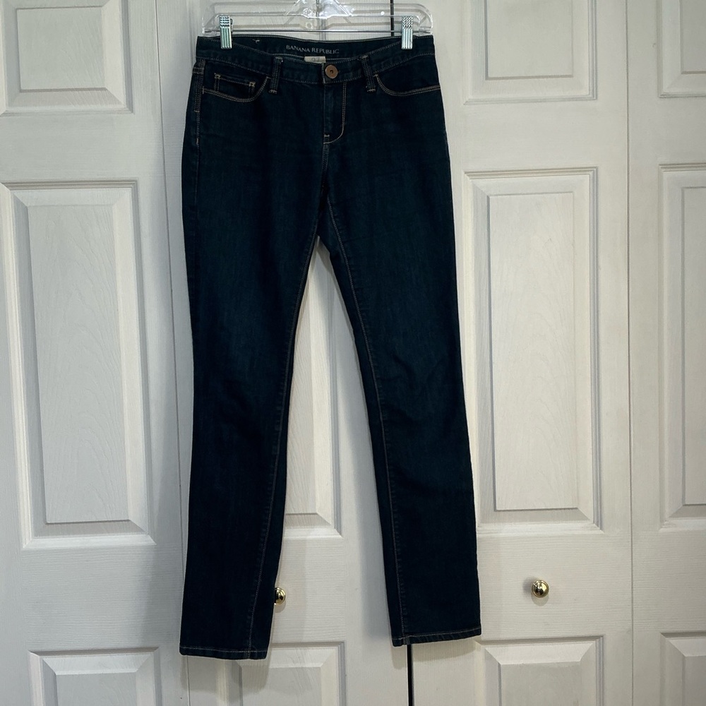 🤎 Banana Republic Dark Blue Skinny Jeans - 4 / 27